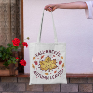Bolsa Tote Kawaii Autumn Leaf Tote Bag