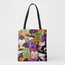 Kawaii Cat Halloween Patterno