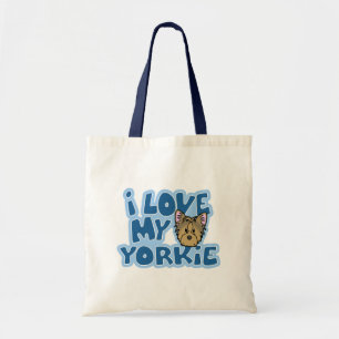 Bolsa Tote Kawaii eu amo meu Yorkie