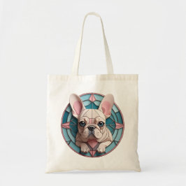 Bolsa Tote Kawaii French Buldogue Pastel Stainel Glass