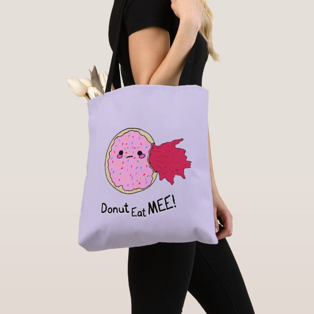 Bolsa Tote Kawaii Jam Rosquinha Me Come (Close Up)