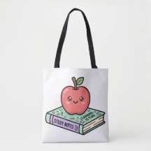 Kawaii Maçã no Livro Gif Fofo de Agradecimento ao