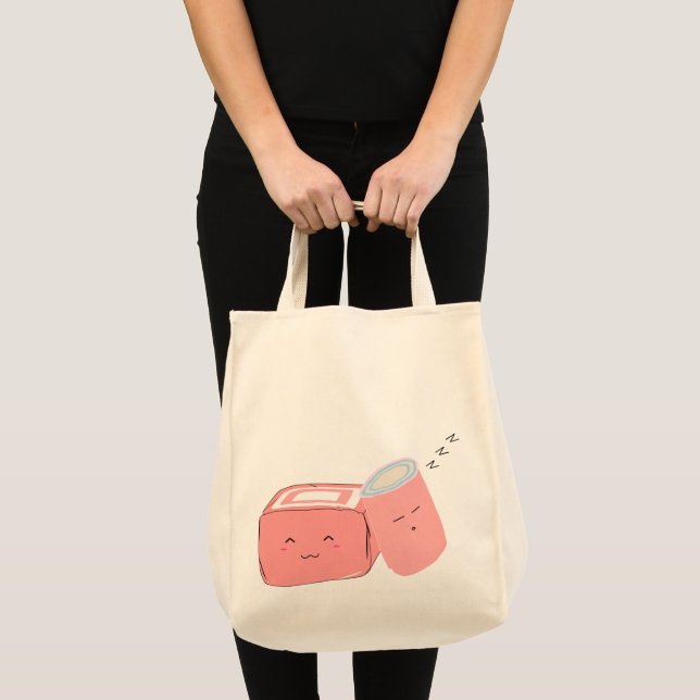 Bolsa Tote Kawaii Marshmallow Tote Bag (Frente (produto))