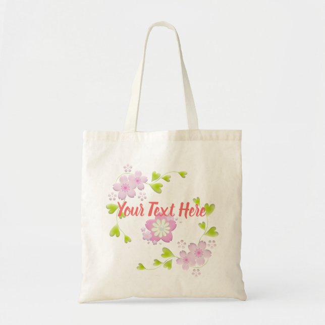 Bolsa Tote Kawaii Style Sakura Cherry Tree Blossom (Frente)