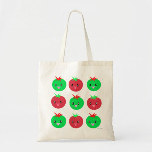 Bolsa Tote Kawaii Tomato Pattern Tote Bag