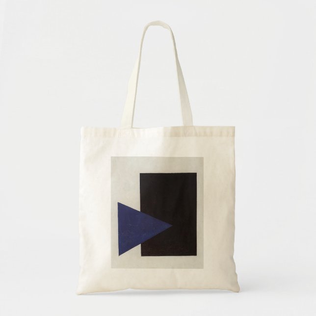 Bolsa Tote Kazimir Malevich- Suprematism com triângulo azul (Frente)
