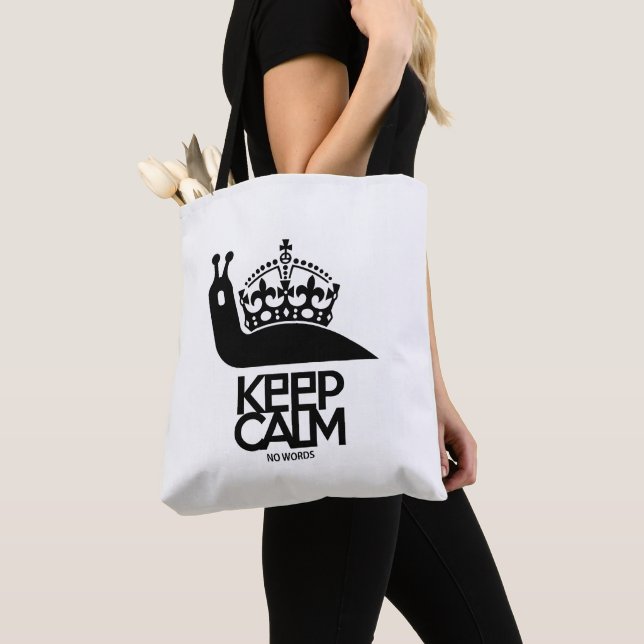BOLSA TOTE KEEP CALM NO WORDS BY MASANSER (Close Up)