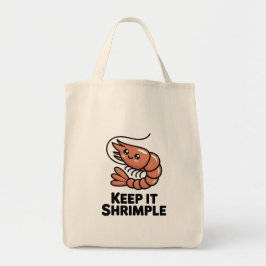 Bolsa Tote Keep It Shrimple Kawaii Shrimp