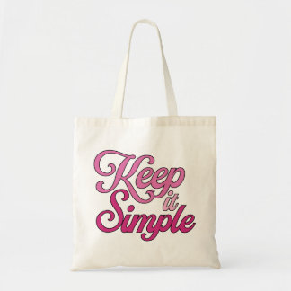 Bolsa Tote Keep It Simple Tote Bag (Pink)