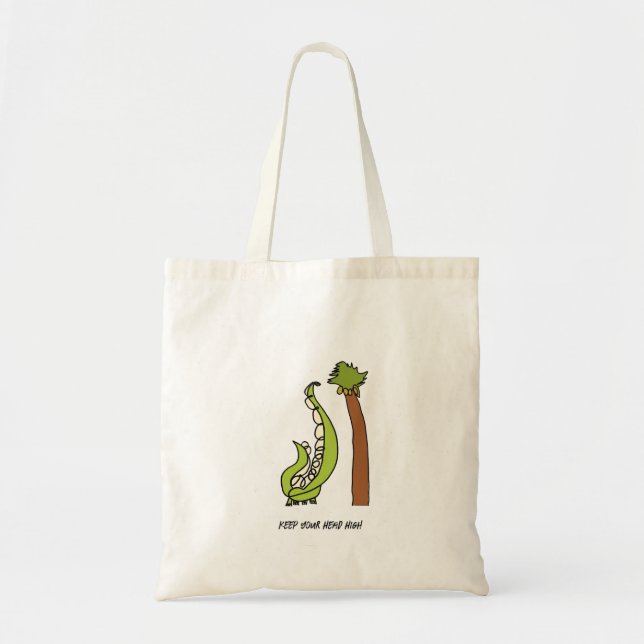 Bolsa Tote Keep Your Head High - Brachiosaurus Tote Bag (Frente)