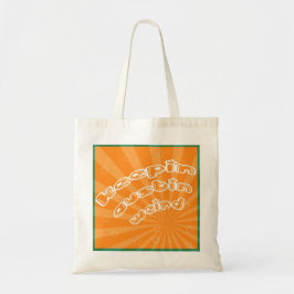 Bolsa Tote Keepin Austin Estranho Com Laranja Sunburst