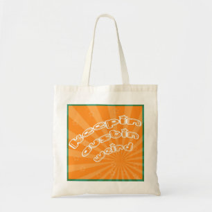 Bolsa Tote Keepin Austin Estranho Com Laranja Sunburst