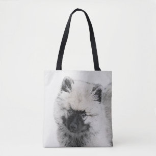 Bolsa Tote Keeshond Puppy Drapy - Arte Cachorro Original Boni