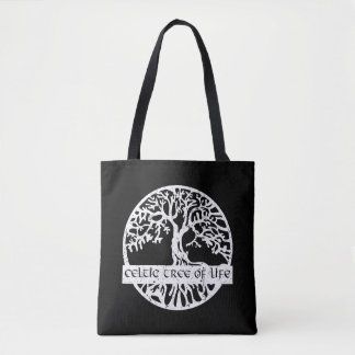 Bolsa Tote Keltischer Lebensbaum Yggdrasil Illustration