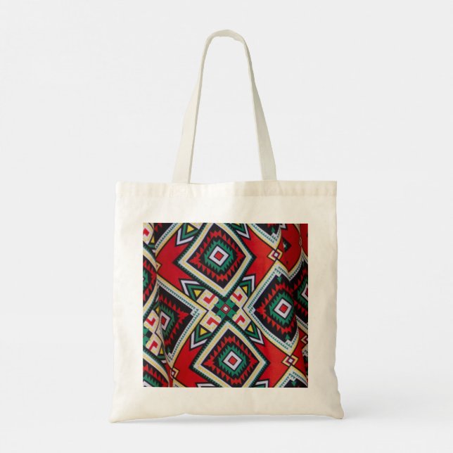 Bolsa Tote Kente Geometric Tapestry (Verso)