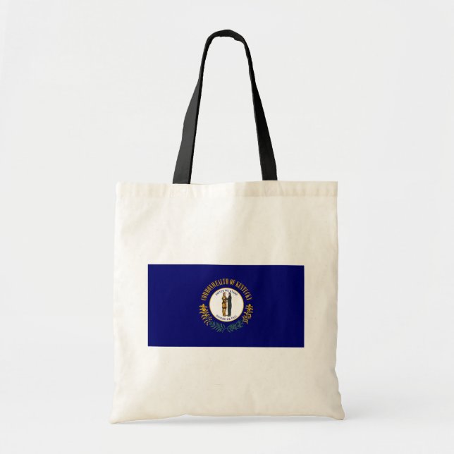 Bolsa Tote Kentucky: Bandeira do Estado da Comunidade Bluegra (Frente)