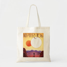 Bolsa Tote Kepler-16b: Binary Solar Sunset Fine Art Space