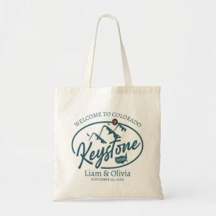 Bolsa Tote Keystone Colorado Wedding Welcome Tote Bag