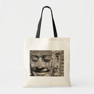 Bolsa Tote Khmer Stone Face ... Bayon Temple, Camboja