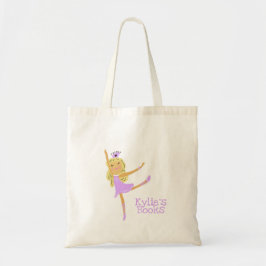 Bolsa Tote Kids Ballerina Púrpura Pink Biblioteca Livro Toalh
