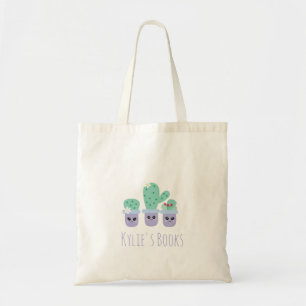 Bolsa Tote Kids Cactus Plantas Biblioteca Potente Tote Bag