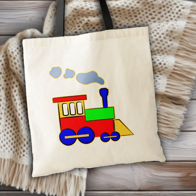 Bolsa Tote Kids Choo Choo Train Engine Cute Cartoon (Kids Choo Choo Train Engine Cute Cartoon Tote Bag)