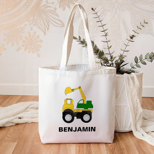 Bolsa Tote Kids de Construção de Digger Excavator