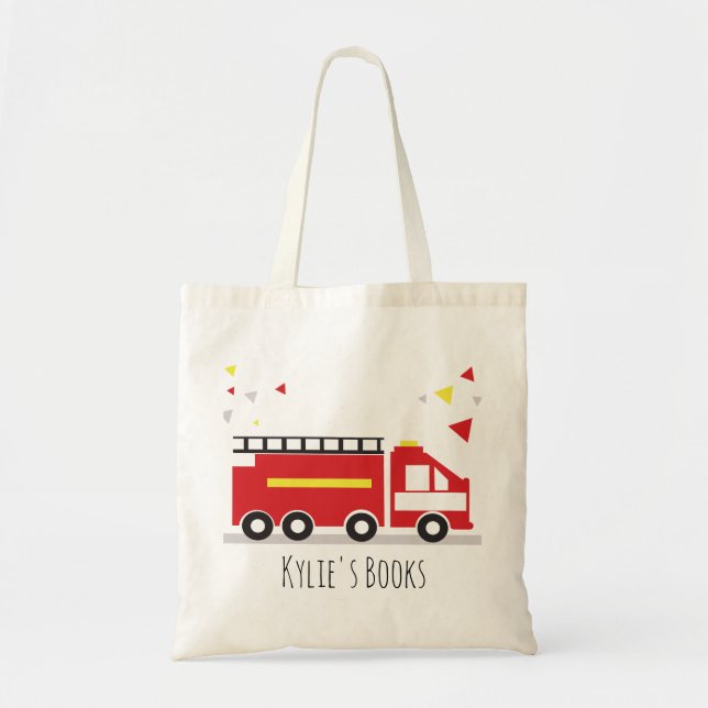 Bolsa Tote Kids Firecaminhão — Biblioteca de Diversão do Livr (Frente)