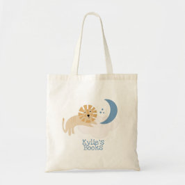 Bolsa Tote Kids Lion Clouds Biblioteca Livro Tote Bag