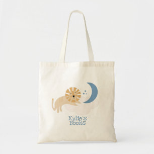 Bolsa Tote Kids Lion Clouds Biblioteca Livro Tote Bag