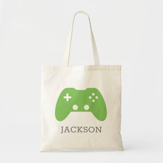 Bolsa Tote Kids Personalizados do GreenGamer do Controlador d (Frente)