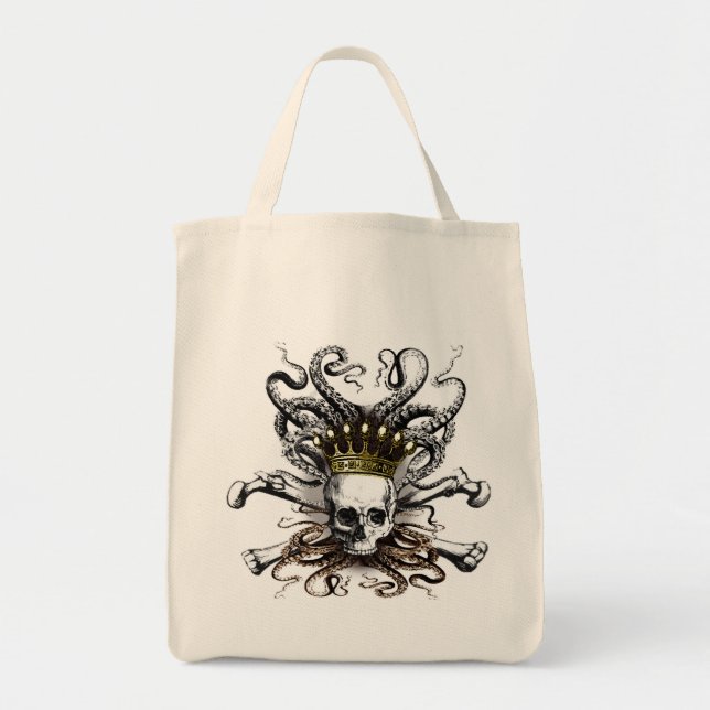 Bolsa Tote King Squid Skull Bag (Frente)