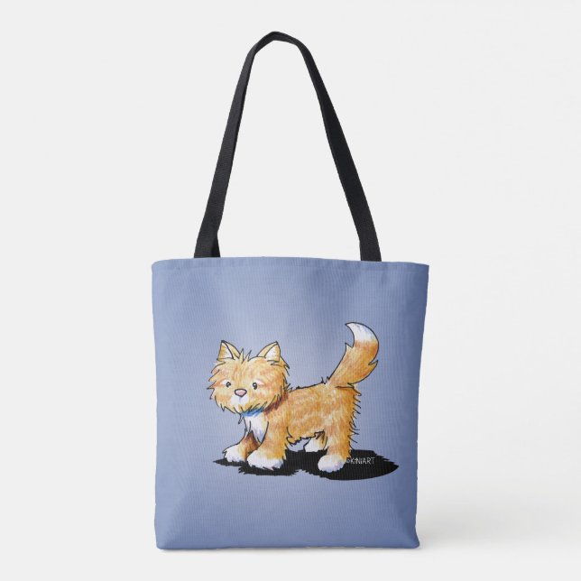 Bolsa Tote KiniArt Tabby Kitty Cat (Verso)