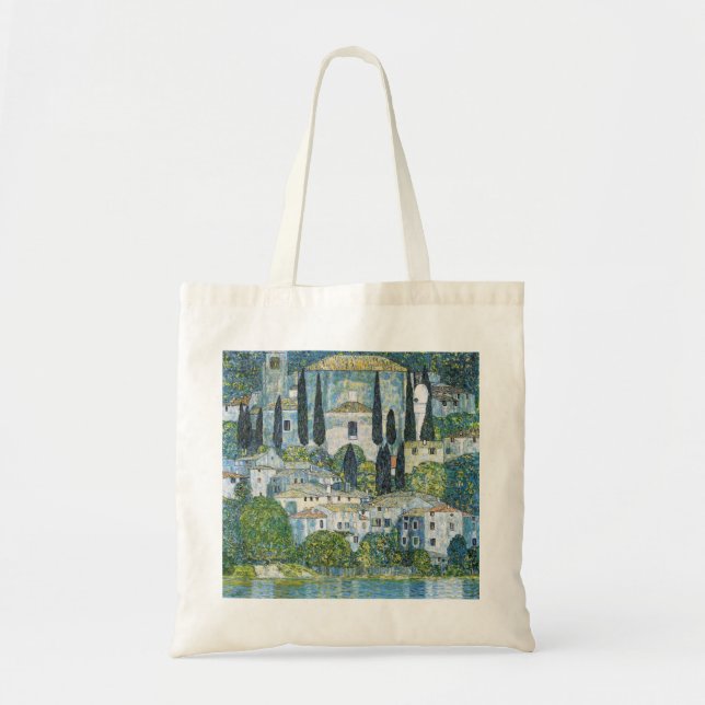 Bolsa Tote Kirche de Gustav Klimt em famosa pintura Cassone (Frente)