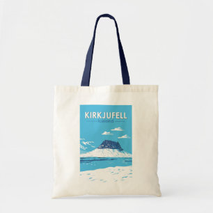 Bolsa Tote Kirkjufall Islândia Viagem Art Vintage