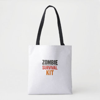Bolsa Tote Kit de Sobrevivência de Zumbi – Tipografia Vintage
