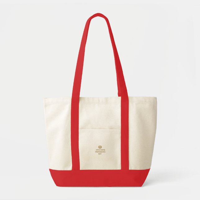 Bolsa Tote Kit de Sobrevivência ZOMBIE 'Minimalista Clássico  (Frente)