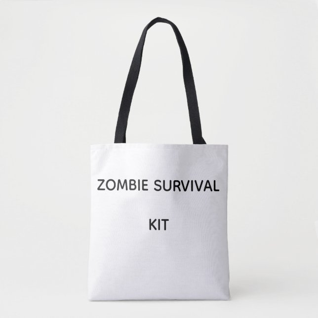 Bolsa Tote Kit de sobrevivência zumbi (Frente)