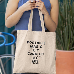 Bolsa Tote Kit Mágico Portátil Personalizado Funny Quirky Gif
