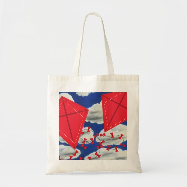 Bolsa Tote Kites e Klouds (Frente)