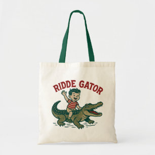Bolsa Tote Kitsch Antigo da Flórida Réptil Jacaré Retro Aligá