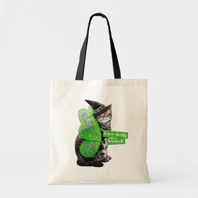 Bolsa Tote Kitten Witch Fairy (Frente)