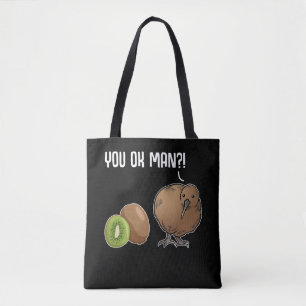 Bolsa Tote Kiwi Piada Fruta de aves Kiwi