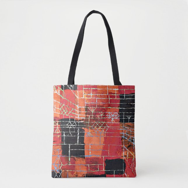 Bolsa Tote Klee - Configuração, abstrato. (Frente)