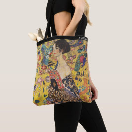 Bolsa Tote Klimt – Mulher com um Leque – Personalizado