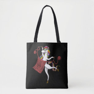 Bolsa Tote Knitter mágico de confecção de malhas do fio da
