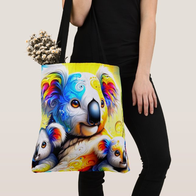 Bolsa Tote Koala Art (Close Up)