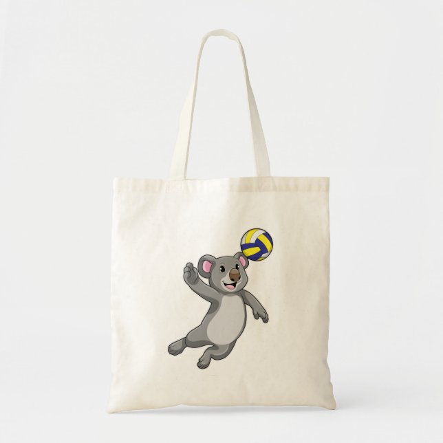 Bolsa Tote Koala como jogador de voleibol (Frente)
