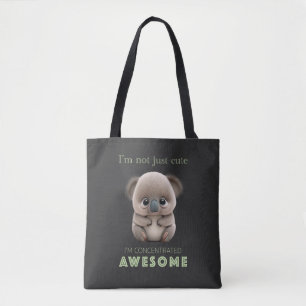 Bolsa Tote Koala Concentrado Incrível Engraçado Adorável Engr