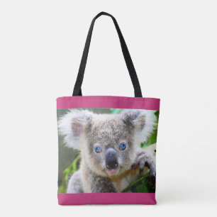 Bolsa Tote Koala de olhos azuis
